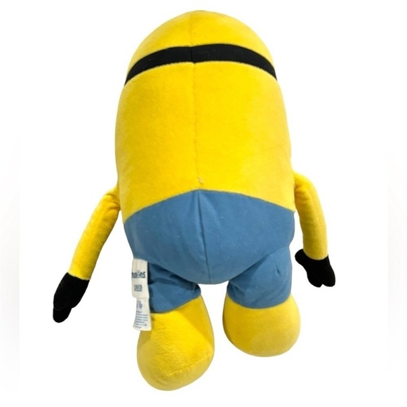 Minion Build a Bear Plush toy Stuart smiling stuffed animal yellow blue - Picture 2 of 8